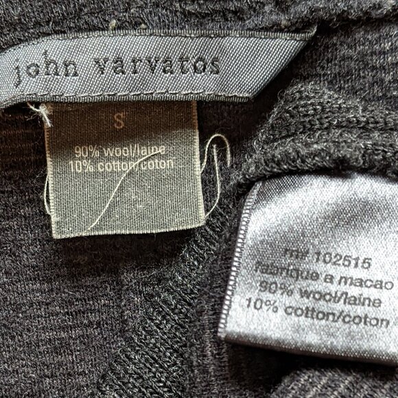 John Varvatos Cardigan Sweater Wool Cotton - Picture 3 of 6